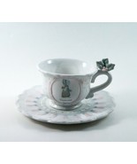 Enesco Precious Moments Cup and Saucer December Teacup Collectable Display - £7.06 GBP