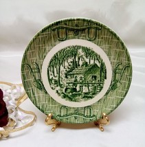 2388 Antique Scio Pottery Oxen Yoke Bread N Butter Plate - $6.00