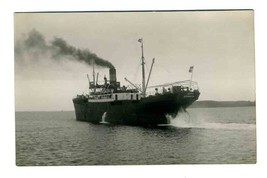 Norco Danish Coastal Ship Real Photo Postcard - £31.24 GBP