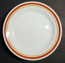 6-Corelle Sienna Brown &amp; Orange 6 3/4&quot; Salad Desert Bread &amp; Butter Plates - £18.18 GBP