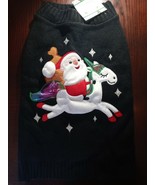 Pet Sweater Santa On Unicorn Size Medium - £20.45 GBP