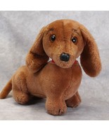 Dakin Dachshund 1976 Original Collar Puppy Dog Weiner Tan 10&quot; plush - $21.55
