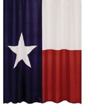 Texas Lone Star State Flag Polyester Bathroom Shower Curtain with Hooks New - £31.81 GBP