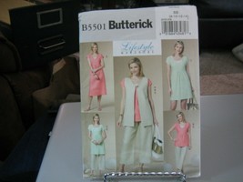 Butterick B5501 Misses Vest, Top, Dress &amp; Pants Pattern - Size 8/10/12/14 - £7.72 GBP