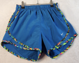 Nike Dri Fit Activewear Shorts Womens Size XS Blue Elastic Waist Logo Pu... - $12.07