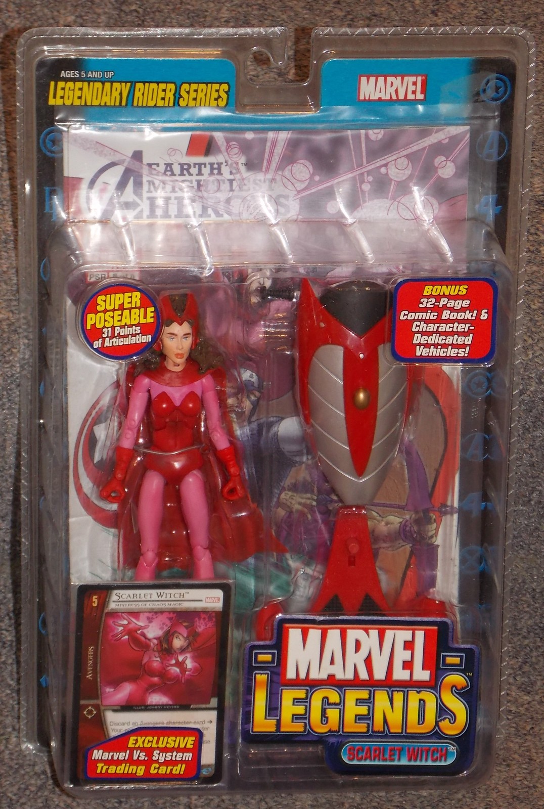Primary image for 2005 Marvel Legends Scarlet Witch Action Figure New In The Package