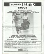 Stanley Bostitch N80CB Coil Fed Nailer operation maintenance Printed Man... - $21.11