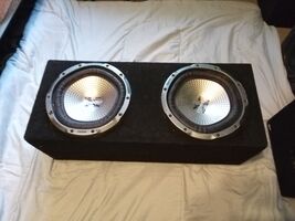 2 12 Sony Xplod 1300 W Subwoofers With Huge Box - $297.00