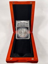 2011-S $1 Silver American Eagle Graded by ANACS as MS-70 First Release 25th Ann. - £77.84 GBP