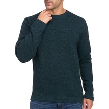Van Heusen Men&#39;s Storm Blue Flex Fleece Crewneck Pullover Sweatshirt Size L - £12.42 GBP