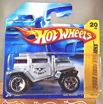 2008 Hot Wheels #20 First Editions 20/40 BAD MUDDER 2 Silver wORUT5 Sp ShortCard - £7.86 GBP