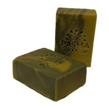 Lot of 2 PACHA Bar Soap Spearmint Lemongrass 4 oz Ea Essential Oil Invig... - $14.50