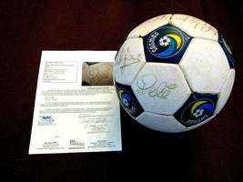 Pele Carlos Alberto Ny Cosmos Hof 8X Signed Auto 1979 Official Soccer Ball Jsa - £2,378.07 GBP