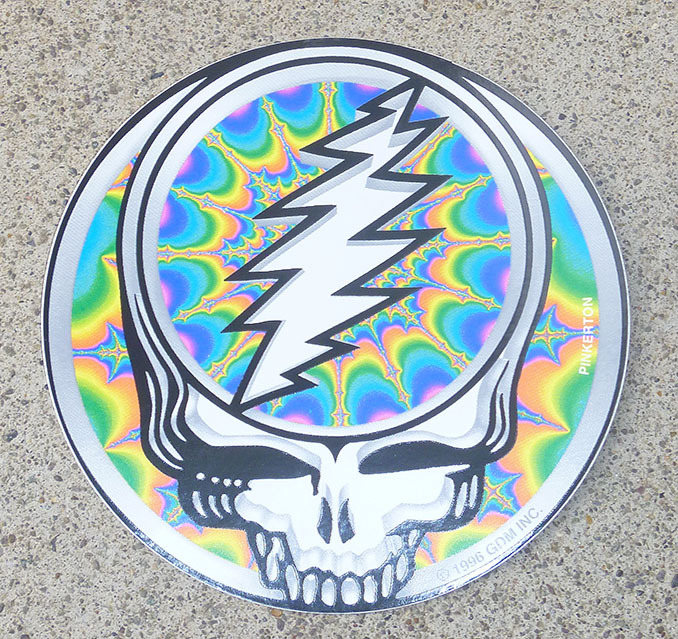 Grateful Dead Fractal SYF Outside Vinyl Sticker  5 inches  Car Decal  SYF HIppie - $5.19