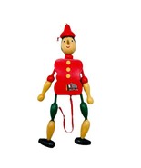 Wooden Roma Italy Pinocchio Wooden Marionette Ornament Pull String Toy L... - $17.74 CAD