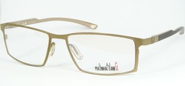 Mainhattan 8333 143 Rubberized Gold Sand Paint Eyeglasses Glasses 55-15-135mm - £104.62 GBP
