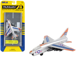 LTV A-7 Corsair II Attack Aircraft Silver Metallic &quot;United States Air Force&quot; wit - $23.22