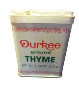 Vintage Durkee Ground Thyme  Spice Tin Estate Find - $368.20 MXN