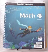 Math 4 Teacher's Edition – Third Edition Spiral Bound - $12.96