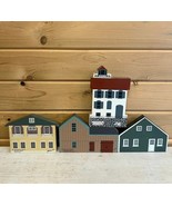 Cat&#39;s Meow Vintage Village Collectibles Lot of 4 Nautical Series 1992 - $45.50 CAD