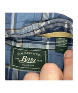 G. H. Bass &amp; Co. Multicolor Short Sleeve Button Down Shirt Men’s Size Large - £14.83 GBP