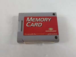 Performance Memory Card Memory Card Plus for Nintendo 64 N64 P-302 Tested &amp; Work - £10.73 GBP
