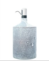 Cover for 5-gallon Pump Bottle | Water Droplets On Stainless Steel | COOLPAQ - £39.26 GBP