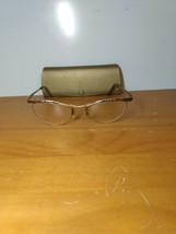Vintage  Cat Eyes Glasses USA 12K Gold , 4 1/2- 5 3/4, Nice Condition, with case - £74.30 GBP