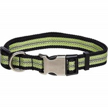 Reflective Adjustable Dog Collar, GREEN; Size Small - £3.15 GBP