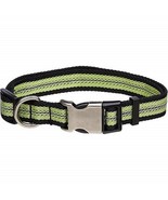 Reflective Adjustable Dog Collar, GREEN; Size Small - £3.09 GBP
