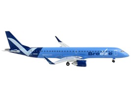Embraer ERJ-195 Commercial Aircraft &quot;Breeze Airways&quot; Blue 1/400 Diecast Model A - £47.12 GBP