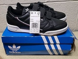 Adidas CONTINENTAL 80 CF J EE8044 Black SIZE 6 Tennis Shoes Sneakers - $617.37 MXN