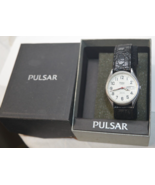 Vintage Pulsar Railroad Approved Y148-7009 Day Date Men&#39;s Watch In Box G... - £63.08 GBP
