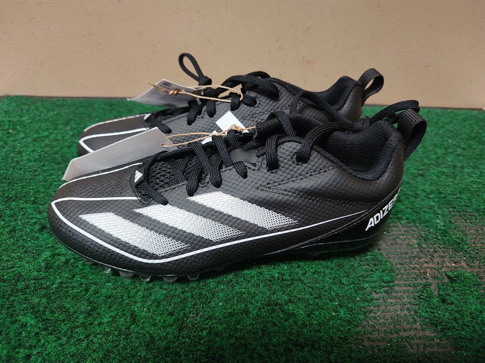 Primary image for Adidas Sparks Kids Football CLEATS SIZE 3.5 Black/Grey IF2472