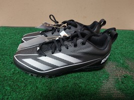 Adidas Sparks Kids Football CLEATS SIZE 3.5 Black/Grey IF2472 - $42.75