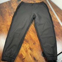 Athleta Womens Pants size 16 Black Brooklyn Textured Jogger pull on tape... - $39.59
