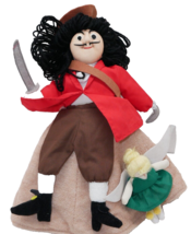 Topsy Turvy Peter Pan Captain Hook Story Reversible Plush  10” Tinker Bell - £15.97 GBP