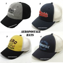 AEROPOSTALE NEW MEN&#39;S LOGO CLASSIC BASEBALL CAP/HAT ADJUSTABLE STRAP NWT  - £16.70 GBP