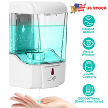 Automatic Soap Dispenser Liquid 700Ml Handsfree Touchless Ir Sensor Wall Mount - £27.61 GBP