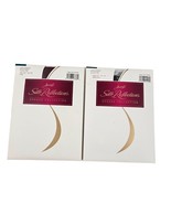 Hanes Silk Reflections Opaque Coll Pantyhose E37 Size CD Coffee Bean &amp; C... - $21.78