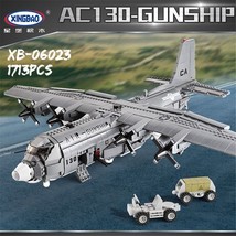WW2 AC-130 Gunboat Aircraft Building Blocks Military MOC Bricks Models Toys Gift - £81.76 GBP