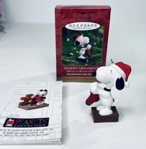 Hallmark Snoopy Christmas Ornament 50th Peanuts Keepsake Hanging Stocking w/Box - £7.02 GBP