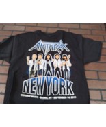 Antrace - 2011 Adorazione Musica New York T-Shirt ~ Mai Indossato ~ L XL - £18.66 GBP