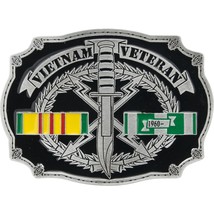 Vietnam Veteran Belt Buckle Enamel - £15.85 GBP
