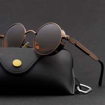 Classic Gothic Steampunk Sunglasses Women Brand Designer Vintage Round M... - $8.00+