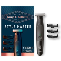 Men&#39;S King C Gillette Beard Trimmer, Cordless Style, With One 4D, Waterproof - $39.97