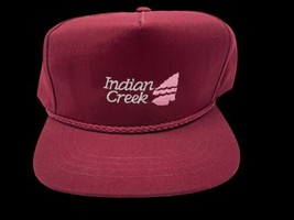 Indian Creek Vintage Golf Hat Red Rope Florida Course Links Sport Snapback - £16.44 GBP