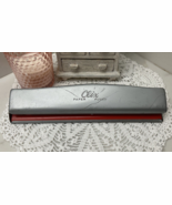 VTG Clix Paper 3 Hole Punch Set Grey &amp; Red Metal Industrial Mid Century ... - $17.34 CAD