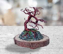 Copper wire bonsai tree, handmade tree of life, home decor gift, Mother ... - $28.00