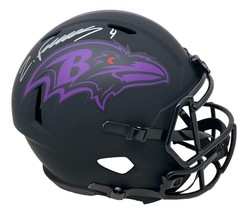 Zay Flores Firmado Baltimore Ravens Tamaño Real Eclipse Velocidad Réplica Casco - £286.22 GBP